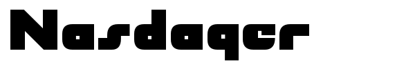Nasdaqer font preview