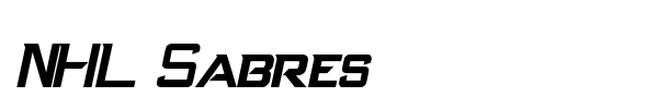 Шрифт NHL Sabres