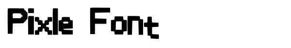Шрифт Pixle Font