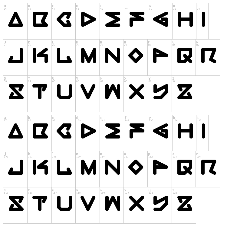 Font maps