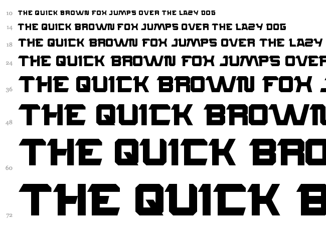 Rocksteady font waterfall