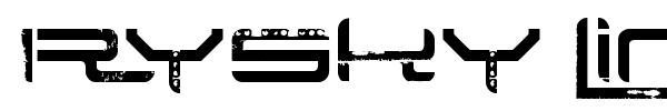 Шрифт Rysky Lines