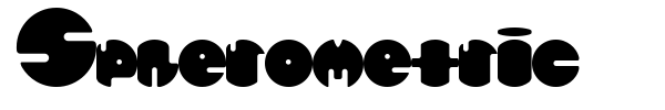 Шрифт Spherometric