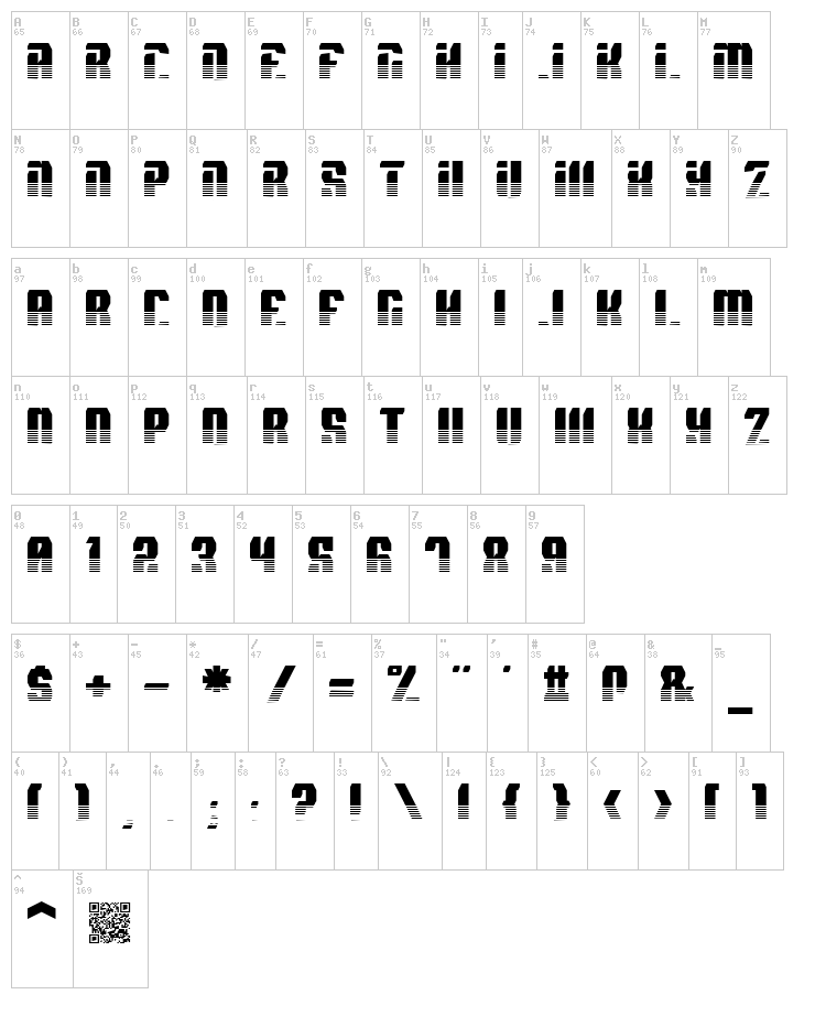 Spyh font map