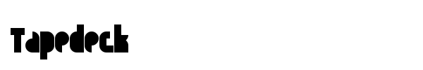 Шрифт Tapedeck