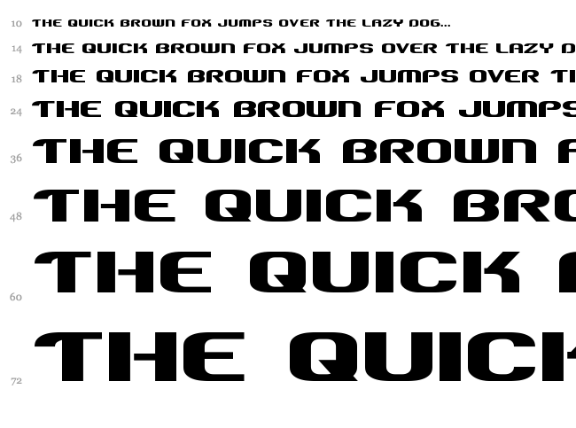Team America font waterfall