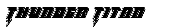 Thunder Titan font preview