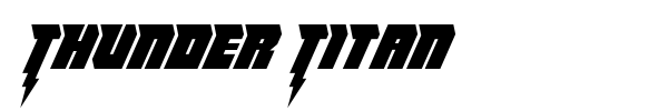 Thunder Titan font preview