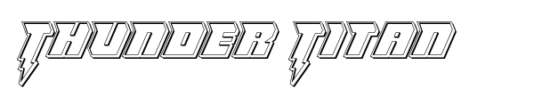 Thunder Titan font preview