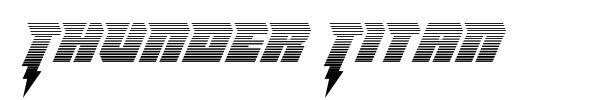 Thunder Titan font preview