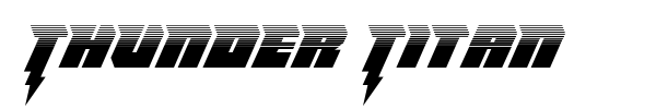 Thunder Titan font preview