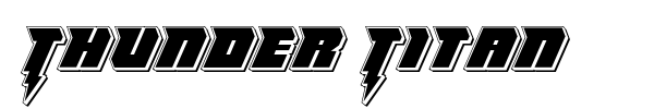Thunder Titan font preview