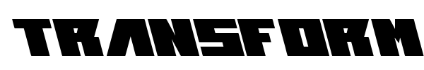 Шрифт Transformation