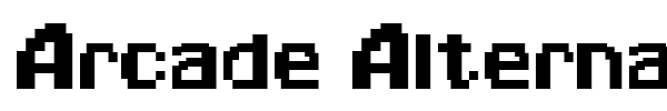 Шрифт Arcade Alternate