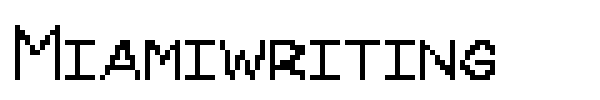 Шрифт Miamiwriting