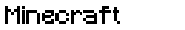 Minecraft font preview