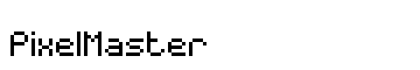 Шрифт PixelMaster