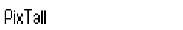Шрифт PixTall