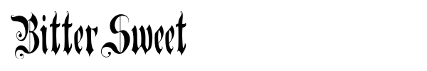 Шрифт BitterSweet