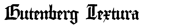 Шрифт Gutenberg Textura
