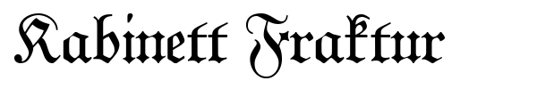 Шрифт Kabinett Fraktur