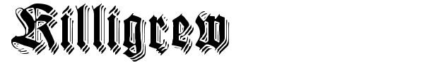 Шрифт Killigrew