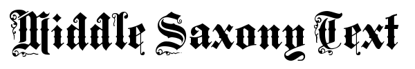Шрифт Middle Saxony Text