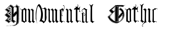 Шрифт Monumental Gothic