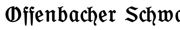 Шрифт Offenbacher Schwabacher CAT