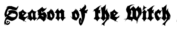 Шрифт Season of the Witch Black