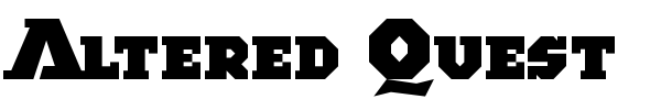 Шрифт Altered Quest