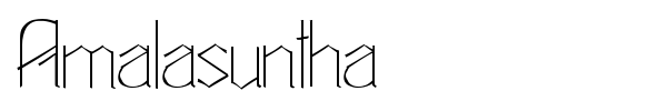 Шрифт Amalasuntha