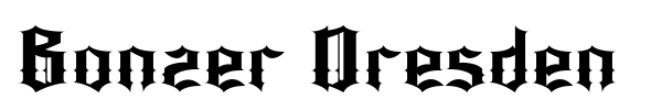 Шрифт Bonzer Dresden