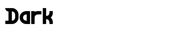 Шрифт Dark