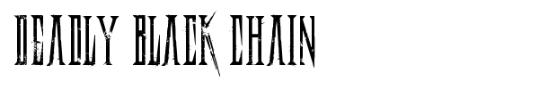 Шрифт Deadly Black Chain