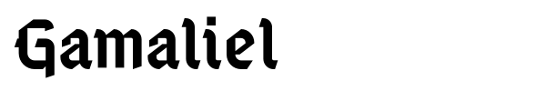 Gamaliel font preview