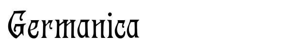 Шрифт Germanica