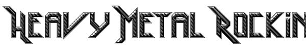 Шрифт Heavy Metal Rocking