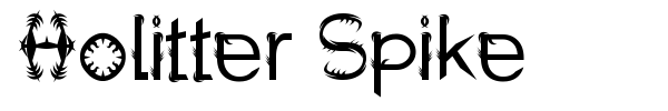 Шрифт Holitter Spike