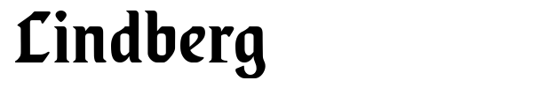 Шрифт Lindberg