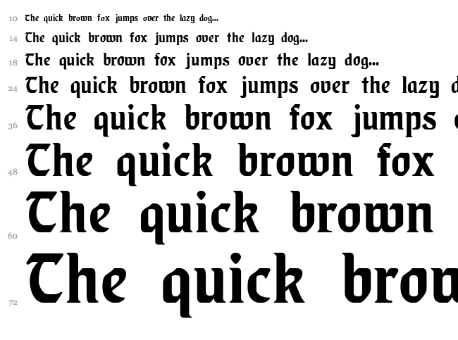 Lindberg font waterfall