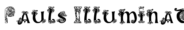 Шрифт Pauls Illuminated Celtic