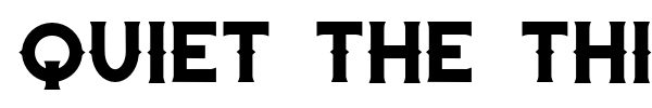 Quiet the Thief font preview