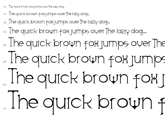 Scythe font waterfall