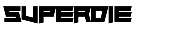 Superdie font preview