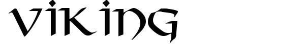 Шрифт Viking