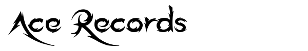 Шрифт Ace Records