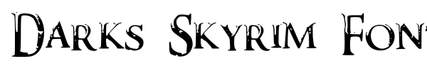 Шрифт Darks Skyrim Font
