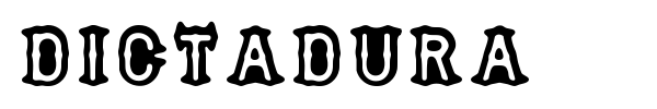 Шрифт Dictadura