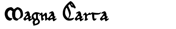 Шрифт Magna Carta